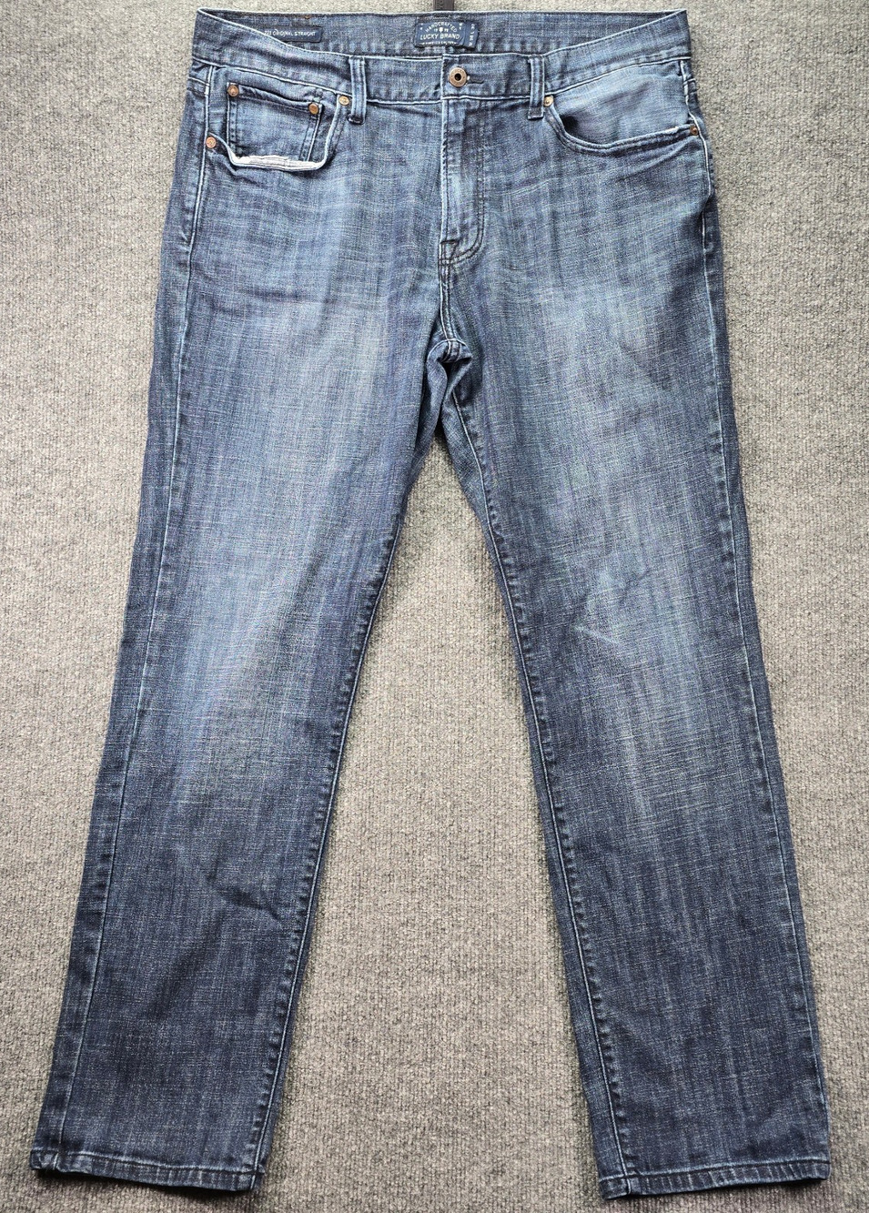 Lucky Brand 211 Jeans Mens 36x32 Medium Wash Blue Denim Original Straight Leg